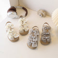 Custom girls' non-slip sandals - kids' fashion bowknot cartoon pearl princess sandals for baby girls