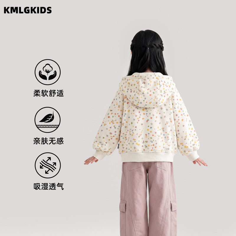 Factory wholesale girls' outerwear: new spring/autumn styles - trendy hoodies and casual tops for little girls