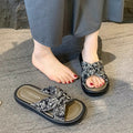 Thick soleclassy slippers for women summeroutwear2026new arrival with skirtfashion fairy stepping on shit one-line slippers for women