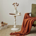 Scandinavian modern casual corner table living room for home coffee table iron bedside balcony retro round table sofa bedroom side cabinet