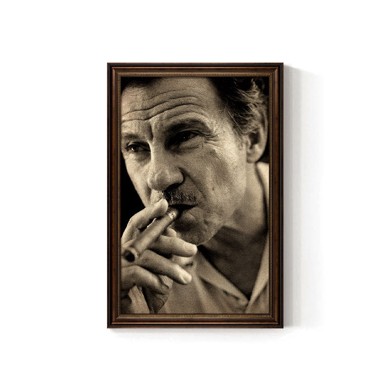 Churchill cigar bar decorative painting American celebrity retro bar club KTV box hanging painting tobacco and alcohol shop mural