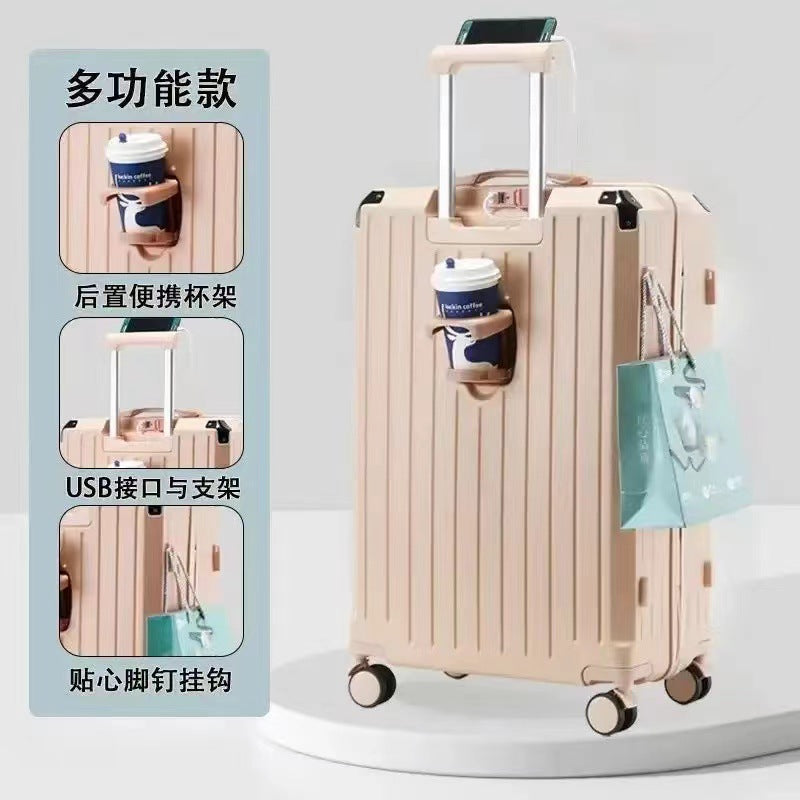 New multi-functional suitcase, small 20-inch boarding case, universal wheel trolley case, high-value men's and women's suitcase