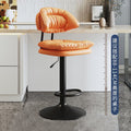 Bar stool, bar chair, front desk cashier swivel chair, adjustable height high stool, home beauty salon barber backrest swivel chair