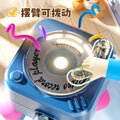 Mini rotating light-up cd player keychain speaker - handheld megaphone for creative and fun keychains