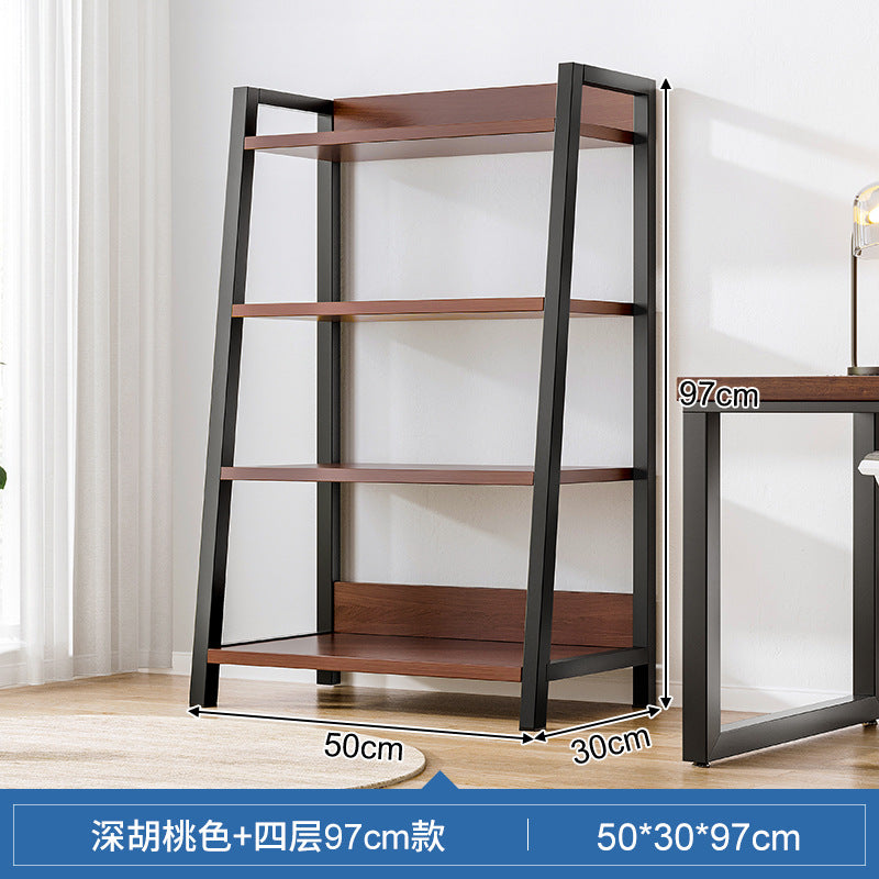 Shelf Shelf Floor-to-ceiling Bedroom Multi-layer Storage Living Room Storage Display Shelf Office Super Load-bearing Iron Shelf