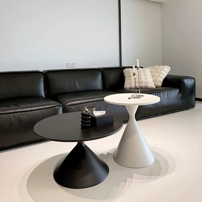 Cream style coffee table for homenormcore living room small apartment modern casualclassy round coffee table