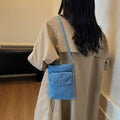 Denim bag autumn/winter 2025 new arrival: unique pleated shoulder & crossbody bag - casual, stylish, versatile bucket bag