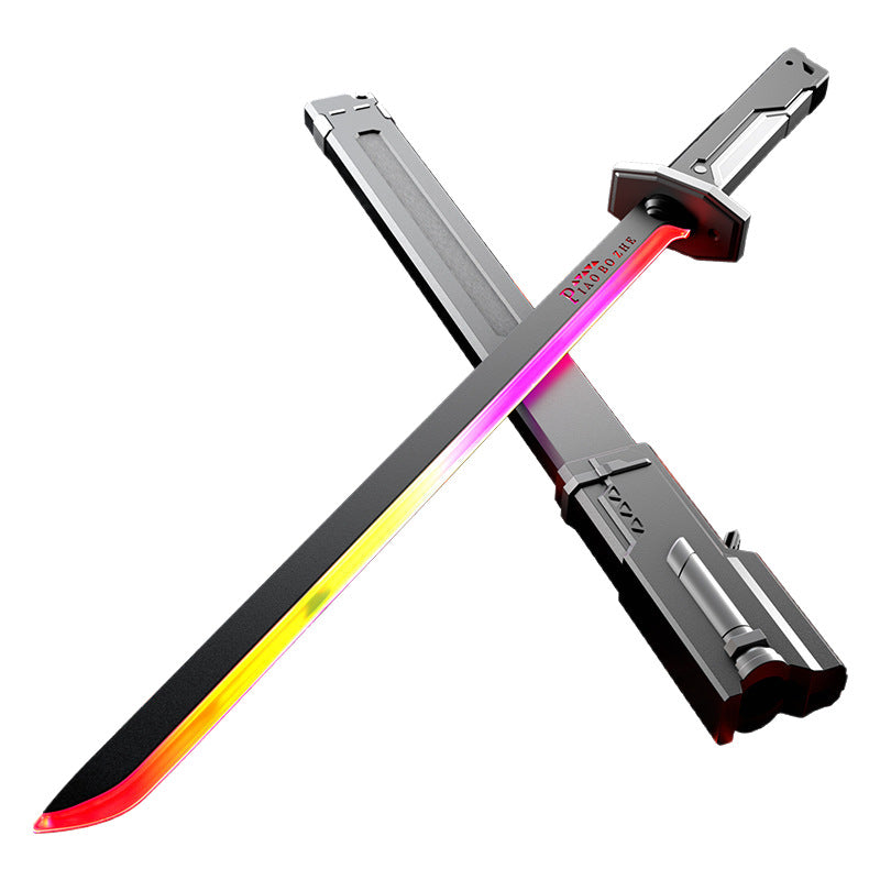 Tiktok viral spark lightsaber with light & spray - interstellar spark battle blade - novelty & unique kids' toy