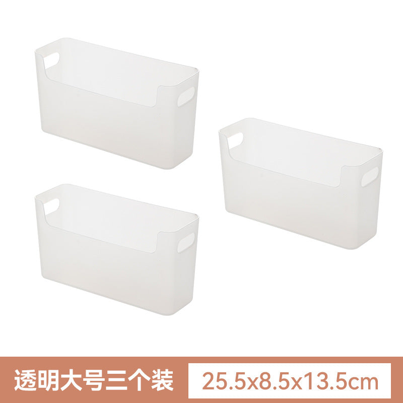 Kitchen cabinets, plastic wrap storage boxes, plastic sundries, non-punching wall-mounted storage boxes, multifunctional bathroom storage boxes