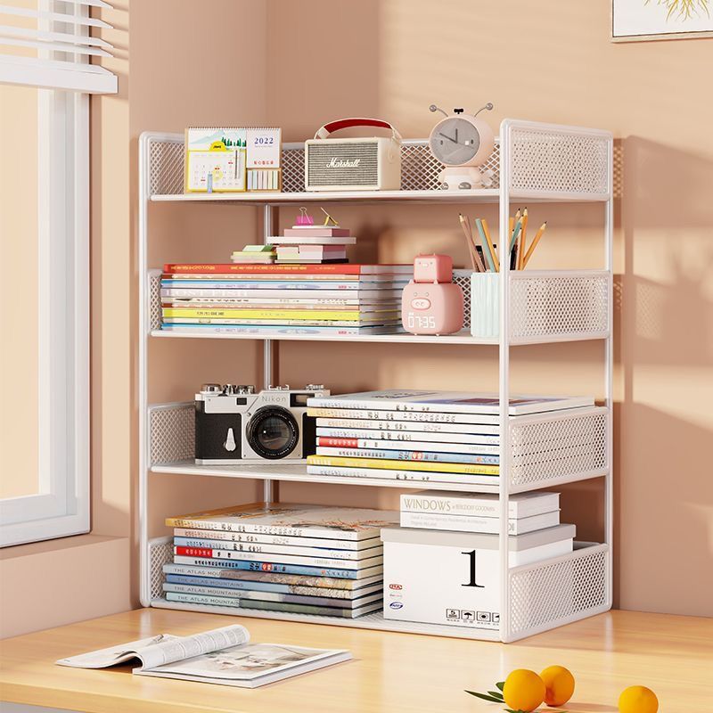 A4 file organizer desktop storage box - multi-layer, high-capacity office document, record, and paper sorting rack