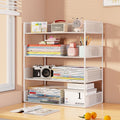A4 file organizer desktop storage box - multi-layer, high-capacity office document, record, and paper sorting rack