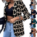 e-commerce independent site,  autumn/winter new arrivals, long-sleeved fashionable and sexy printed blazer