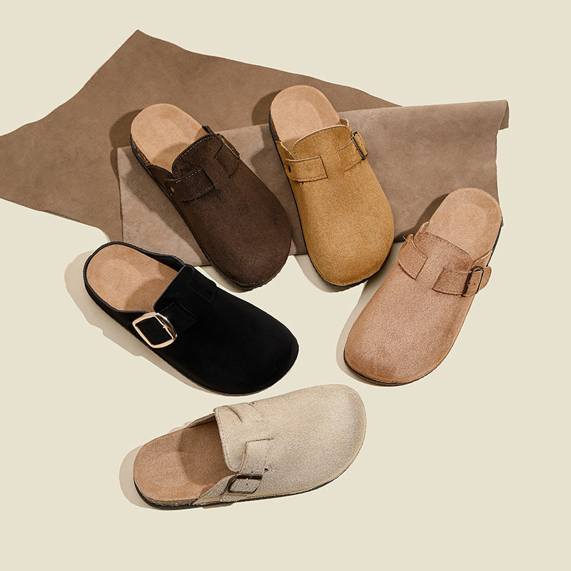 birkenstock shoes toe-cap half-slippers women's one-leg women's shoes new arrival 2025thick sole half-slippers birkenstock slippers export