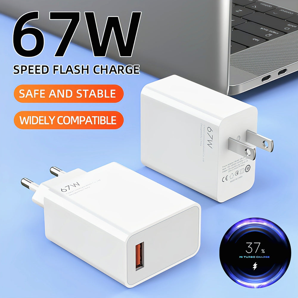 applicable xiaomi 67w us standard charger redmi mobile phone 120w fast charging head gold label charging head set