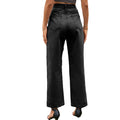 Fashionexport  new arrival washed slit popularelegant mid-waist  denim pants casual pants for women