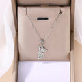 2024 autumn new arrivals: fashionable alloy diamond-studded pendant necklace for women - cute animal bear design, perfect for export