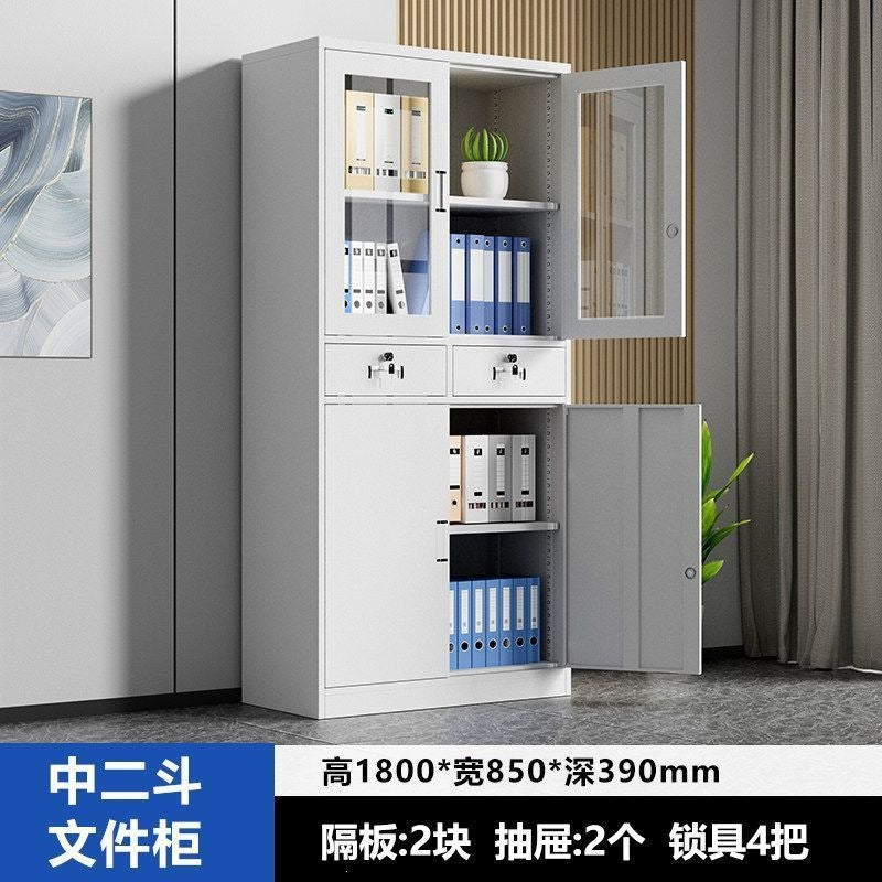 Filing cabinet office data cabinet voucher file cabinet with lock steel employee dormitory storage locker