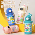 Kids' 316 stainless steel insulated tumbler - stylish straw cup, keeps drinks cold, portable & drop-proof, cartoon design for students
