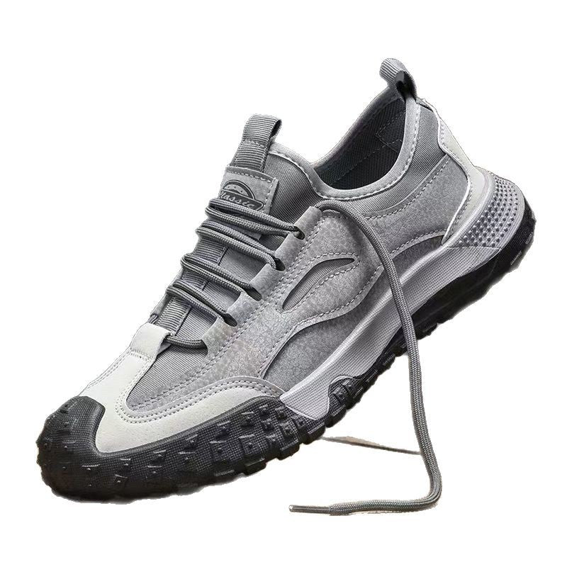 Special offer men's hand-stitched leather shoes men's shoes heightening soft bottom white shoes thick solecasual shoes wholesale dropshipping