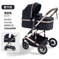 High-view, two-way stroller - convertible pushchair, lightweight & foldable, four-wheel, all-season use