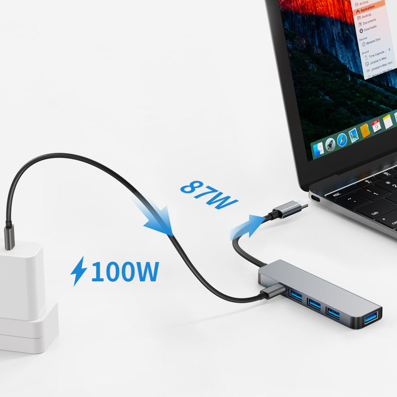 manufacturer five-in-one typec hub usb hub one-to-four notebook tablet splitter