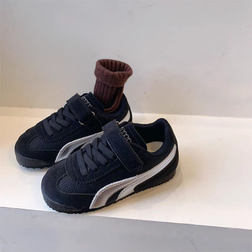 spring/autumn new children's soft-soled sneakers, anti-slip lightweight casual shoes for mid-to-large children, trendy "eggshell" shoes, popular online style