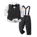 Kids suit suit handsome boy flower boy vest dress baby boy first birthday birthday medium large child suit spring clothing