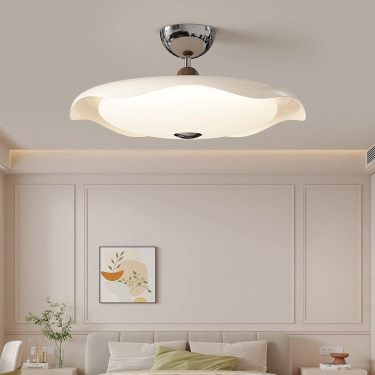 Walnut living room light French medieval style bedroom light dining room ceiling light cream simple full spectrum eye protection light