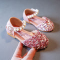 spring/autumn collection: korean style fashionable sequin princess shoes for little girls - stylish summer high-heeled comfortable single shoes wholesale