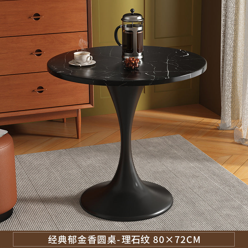 Coffee table, living room, for home, small apartment, side table, coffee table, negotiation table, round dining table, tulip balcony, small round table