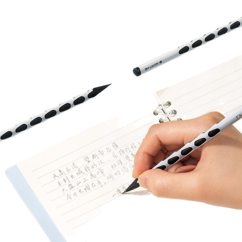 Deli Newsay NS747-HB Medium Thick (White) (10 pcs/box) Wooden Black Wood Hole Newsay Pencil HB