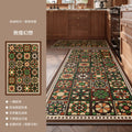 Kitchen floor mat, non-slip, oil-proof, american retro pvc, cuttable, waterproof, high-end feel, foot mat, wipeable, no-wash, for home