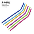 Silicone straw drinking tube silicone milk tea bent straw juice soft thin straw kids' food supplement silicone straw