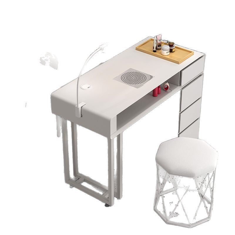 Widened 45cm nail table and chair set - special offer! economical single/double, light luxury, multi-functional, odorless, carbon steel with baked enamel finish