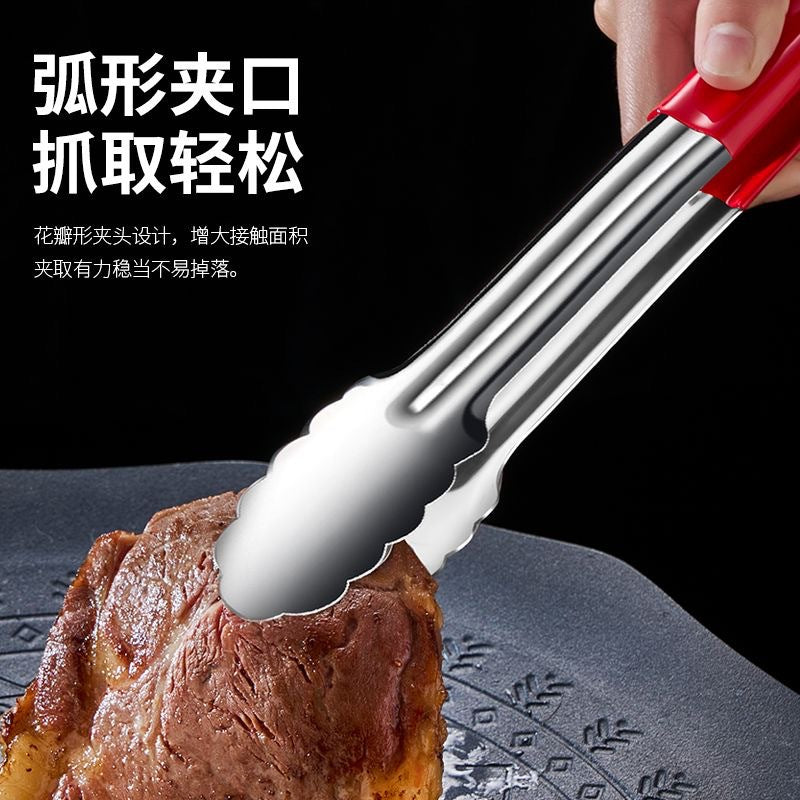 304 stainless steel kitchen food clip thickened barbecue fish clip steak clip restaurant commercial bread clip