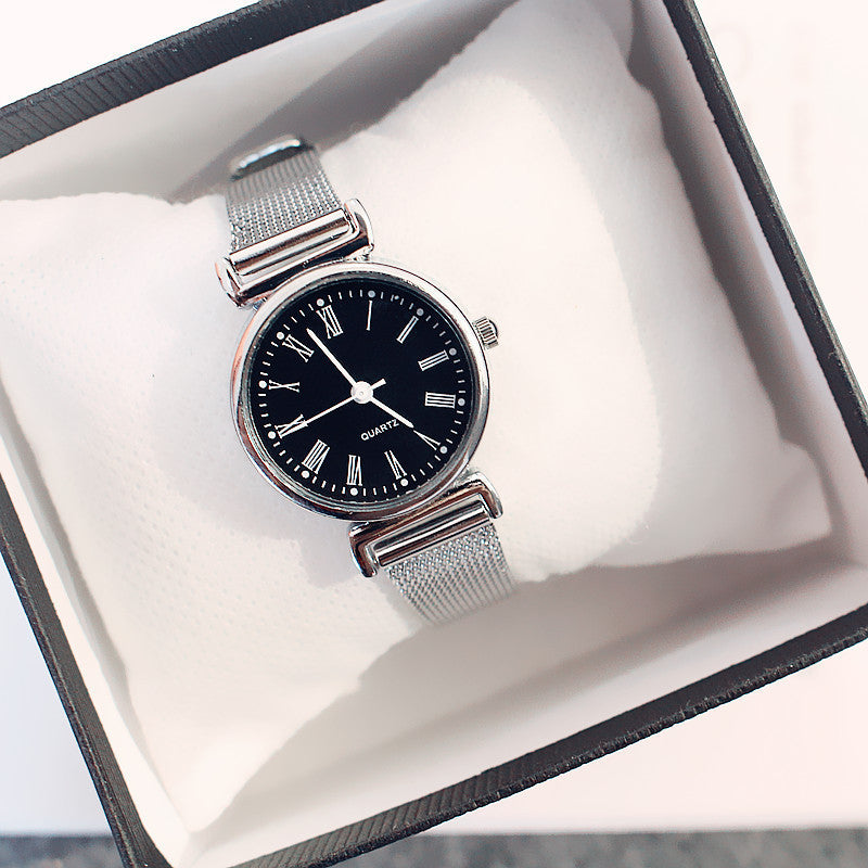 Women's fashion watch - elegant, retro, trendy, korean style, minimalist small round bracelet watch for students and export