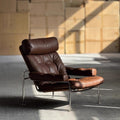 Genuine leather single sofa chair, medieval style rum chair, italian oil wax leather casual chair, living room casual sofa chair personalized