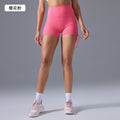High-waisted, slim-fit yoga shorts for women - no t-line, ruched design, slimming, booty-lifting, workout shorts for summer - d25109