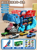 Blue tyrannosaurus swallowing car [12 alloy cars] gift box
