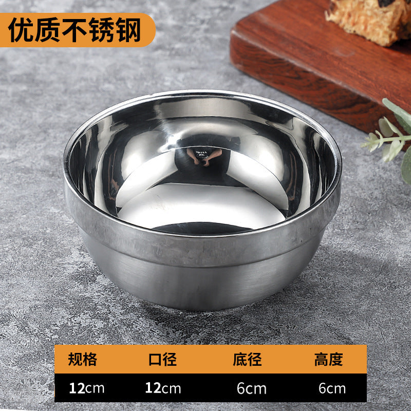 304 stainless steel double-walled insulated bowl - perfect for home, kindergarten, and kids' mealtime. soup bowl available with custom logo