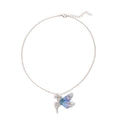 2024 autumn new arrival: cross-border e-commerce jewelry - diamond-studded dancing girl pendant, trendy & unique butterfly wing necklace
