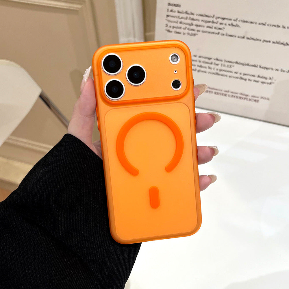 Ultra-thin matte magnetic case suitable for apple 17promax mobile phone case, thin, stain-resistant and versatile iphone18 hard case