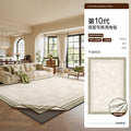 Removable and washable carpet, living room green small fresh double layer detachable living room carpet, stain-resistant and easy to care for bedroom bedside