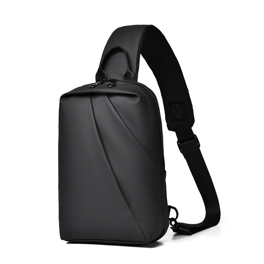 Cross-border new fashion casual shoulder bag large capacity simple wear-resistant messenger bag business commute light breast bag