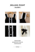 girls' summer sundress - korean style princess dress with bow, lace trim, and chic design