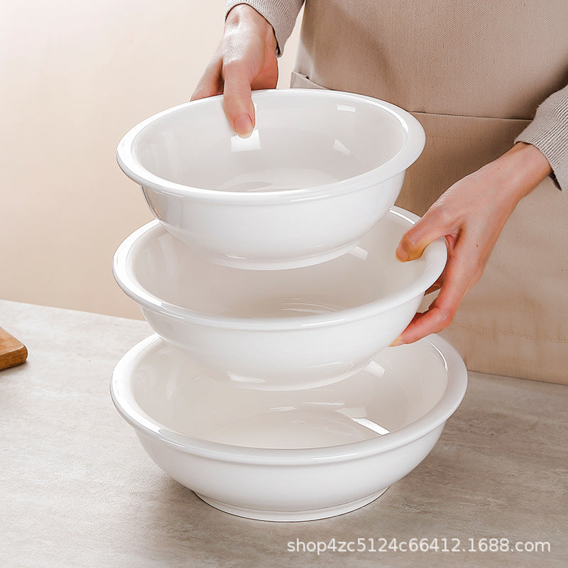 Ceramic large bowl for homepure white large soup bowl hotel supplies pot pickled fish large bowl and basin restaurant tableware