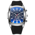 New barrel-shaped blue light glass large dial men's watch trendy quartz watch men's wristwatch factory wholesale