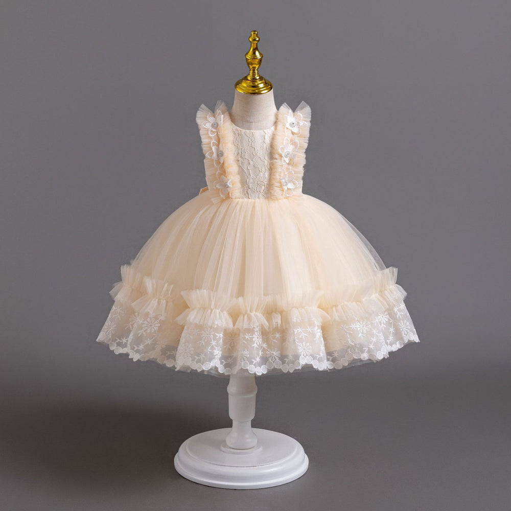 Exportnew arrival children's dress lace tutu princess dress female toddler first birthday dress baby dress