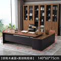 Minimalist modern office furniture desk and chair set - executive manager's desk, ceo desk, boss desk
