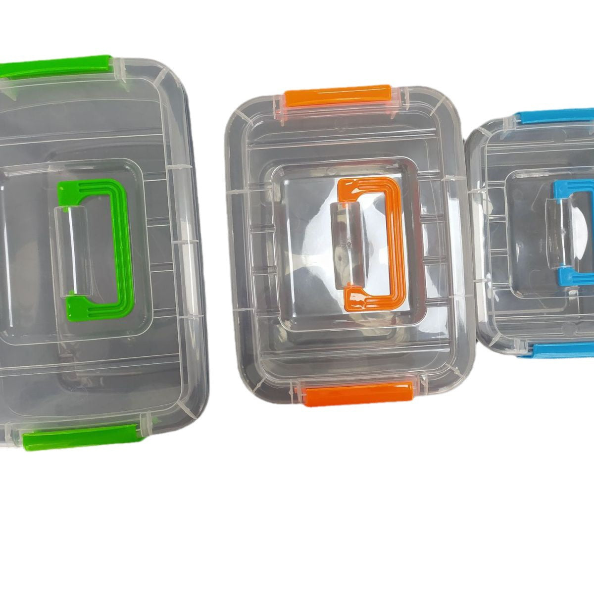 Plastic transparent storage box, storage box can hold toys, baby products, sorting box, desktop storage box can be portable